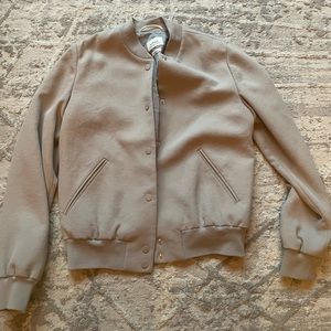 Aritzia wilfred crepe bomber